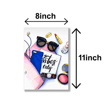 Makeup Theme Girls Room – 6-Piece Wooden Photo Tile Wall Art