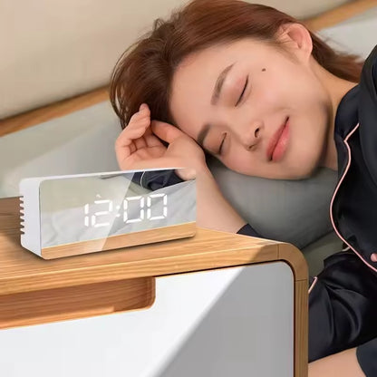 Digital LED Mirror Alarm Clock