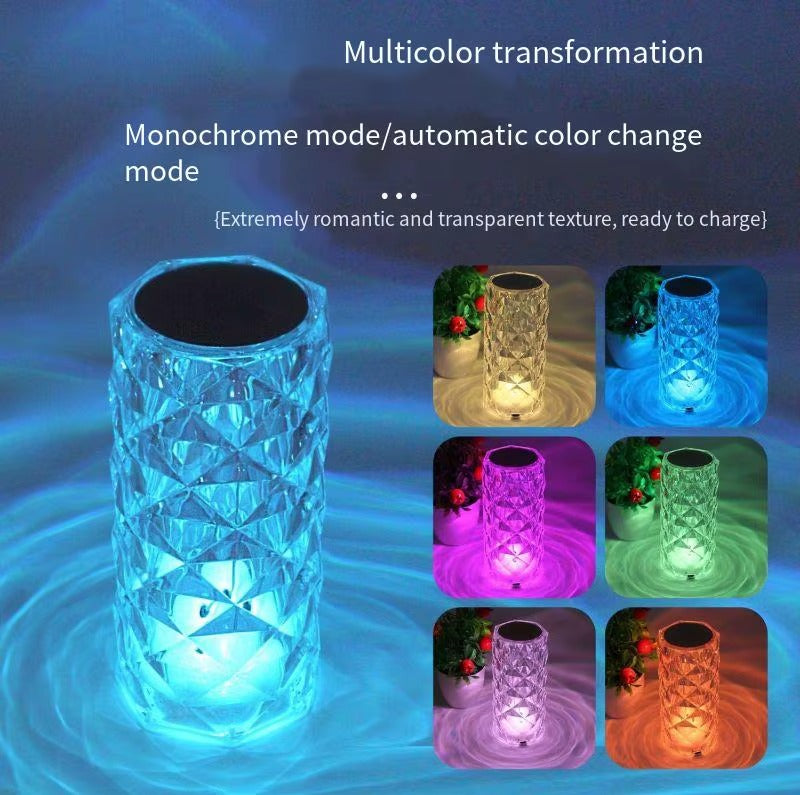 Diamond Crystal Table Lamp